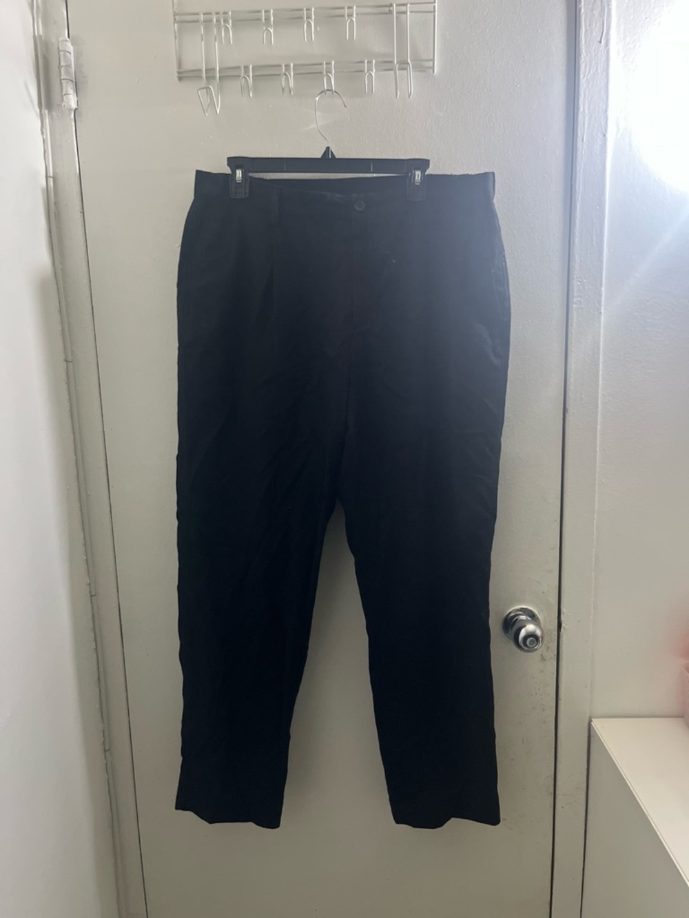 Massimo Dutti Black Chino-Style Men's Pants